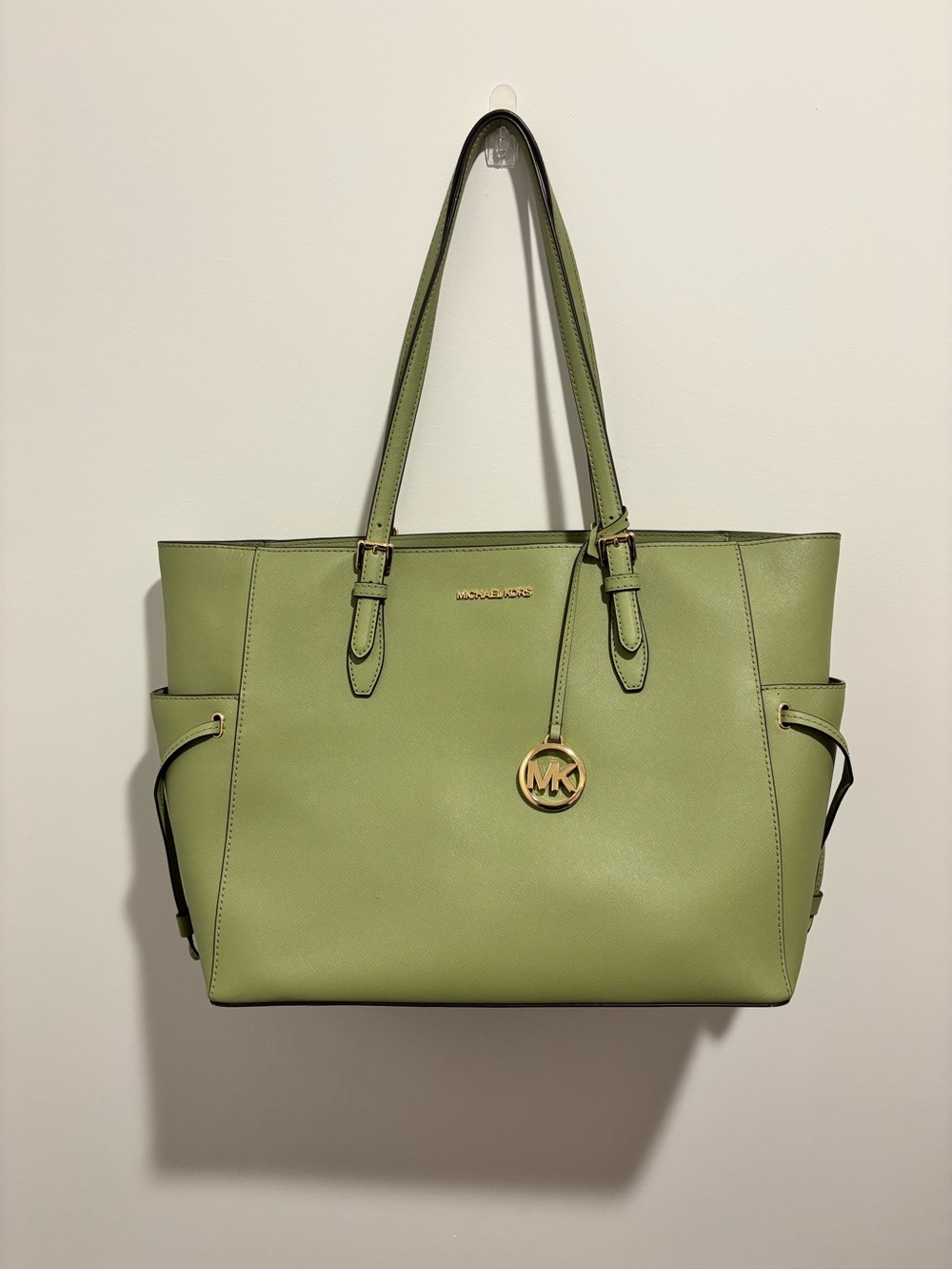 💕Michael Kors Sage Green Leather Tote Bag💕